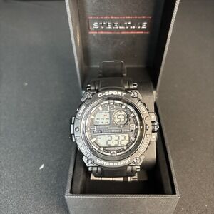 Steeltime Steel Time Five Level Water Resistant Cold-Light Sport Watch